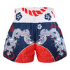 TUFF MUAY THAI SHORTS SAMURAI BLUE/RED/WHITE