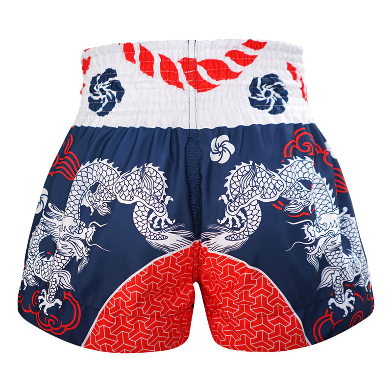 TUFF MUAY THAI SHORTS SAMURAI BLUE/RED/WHITE