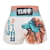 TUFF MUAY THAI SHORTS SUPER DELTA WHITE/PINK/BLUE