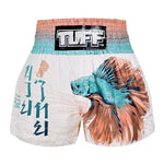 TUFF MUAY THAI SHORTS SUPER DELTA WHITE/PINK/BLUE