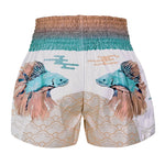 TUFF MUAY THAI SHORTS SUPER DELTA WHITE/PINK/BLUE
