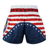 TUFF MUAY THAI SHORTS THAI LIBERTY WHITE/RED/BLUE