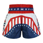 TUFF MUAY THAI SHORTS UNCLE SAM WHITE/BLUE/RED