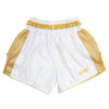 VICTORY MUAY THAI SHORTS IMPACT WHITE/GOLD
