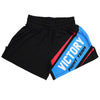 VICTORY FIGHT SHORTS HYBRID MMA VICE BLACK/BLUE/PINK