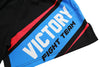 VICTORY FIGHT SHORTS HYBRID MMA VICE BLACK/BLUE/PINK