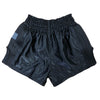 VICTORY MUAY THAI SHORTS STEALTH BLACK/BLACK
