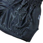 VICTORY MUAY THAI SHORTS STEALTH BLACK/BLACK