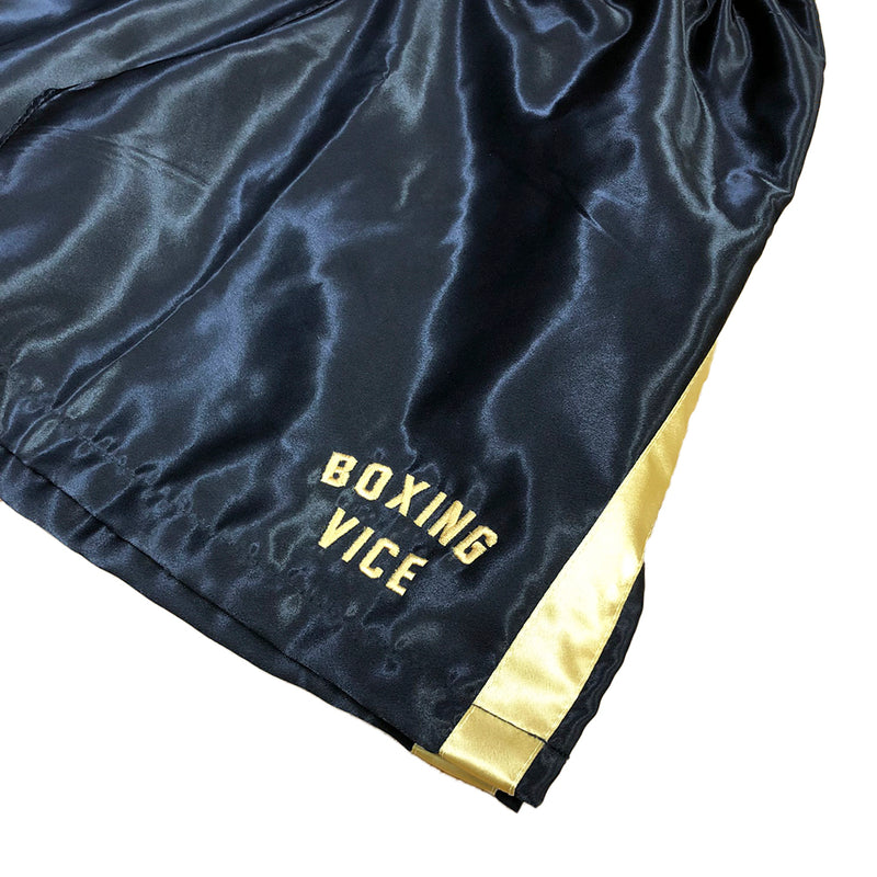 Boxing Vice shorts black and gold