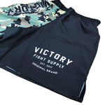 VICTORY SHORTS MMA FIGHT SUPPLY V2 BLACK/CAMO/GREEN