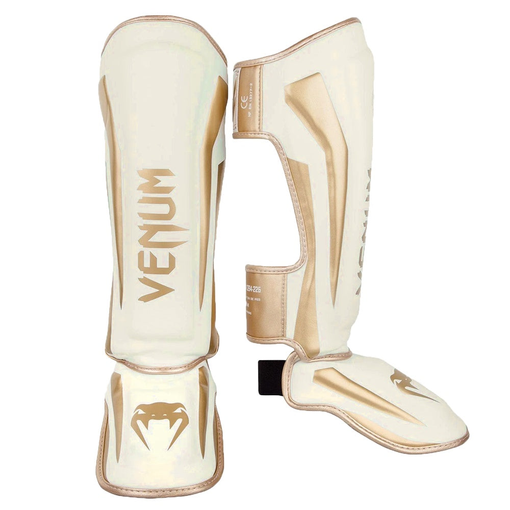 VENUM SHINGUARDS ELITE BONE WHITE/GOLD