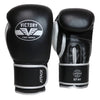 VICTORY GLOVES ATTACK LEATHER HOOK & LOOP BLACK/SILVER