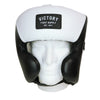 VICTORY HEADGEAR CHEEK LEATHER SAVAGE SERIES OS BLACK/WHITE