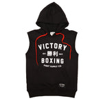 VICTORY SLEEVELESS HOODIE TRAINING KANJI BLACK/WHITE/RED
