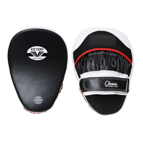 VICTORY FOCUS MITTS CLASSIC LEATHER BLACK/WHITE