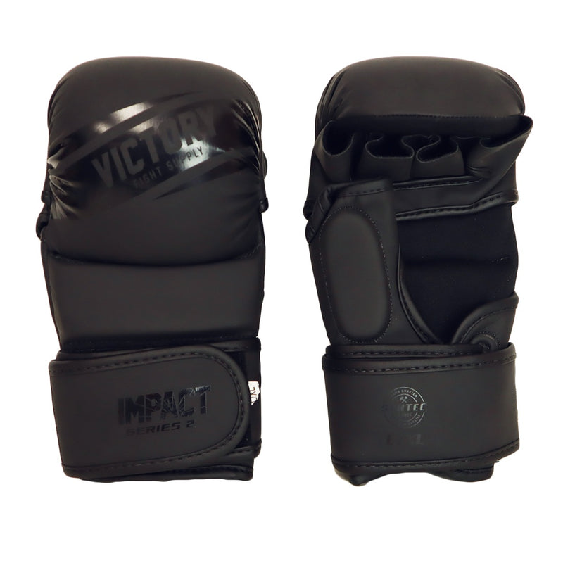 VICTORY MMA GLOVES SPARRING IMPACT 2 MATTE BLACK