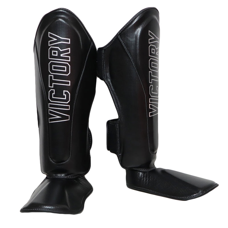 VICTORY SHINGUARDS CARBON SERIES BLACK/SILVER