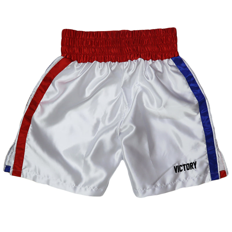 VICTORY BOXING SHORTS VICE SERIES WHITE/RED/BLUE
