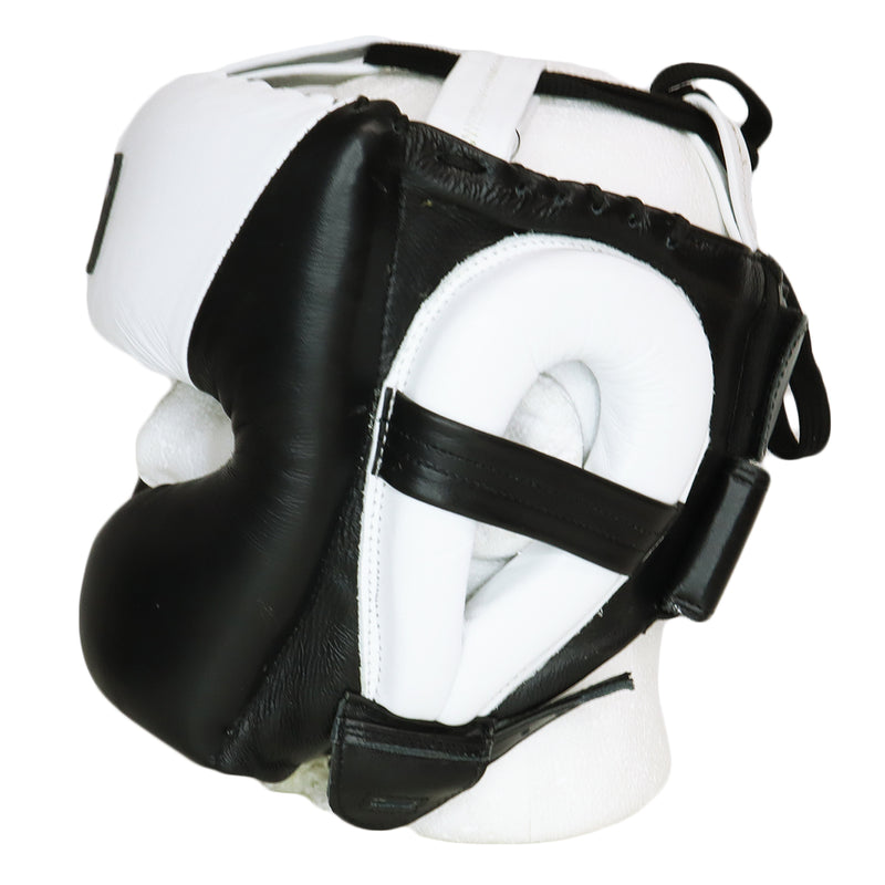VICTORY HEADGEAR CHEEK LEATHER SAVAGE SERIES OS BLACK/WHITE