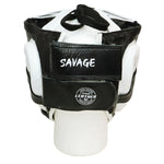 VICTORY HEADGEAR CHEEK LEATHER SAVAGE SERIES OS BLACK/WHITE