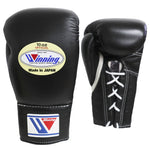 WINNING FIGHT GLOVES PRO LACE BLACK