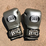 Cleto Reyes Titanium Silver Velcro Gloves 