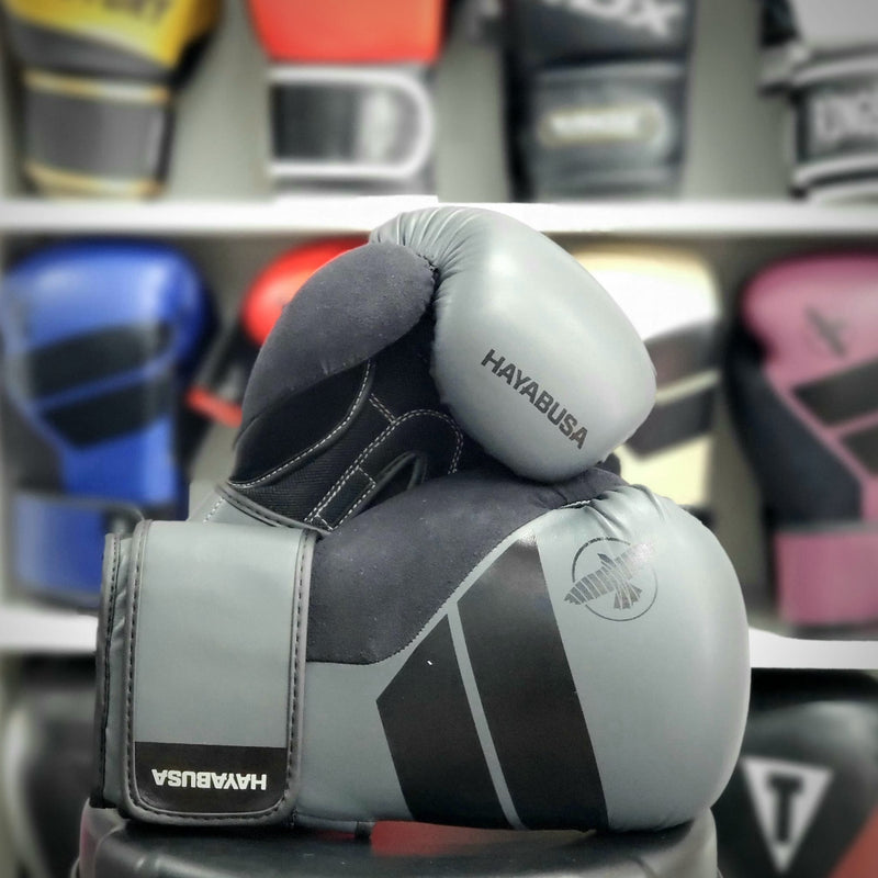 HAYABUSA GLOVES S4 BOXING GLOVES - CHARCOAL/BLACK