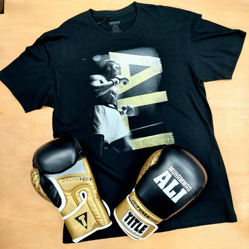 MUHAMMAD ALI SHIRT VERTICAL BLUR BLACK