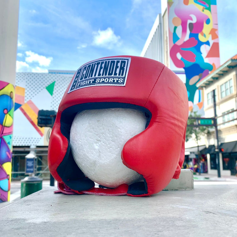 CONTENDER HEADGEAR COMPETITION APPROVED AHG CHEEK RED