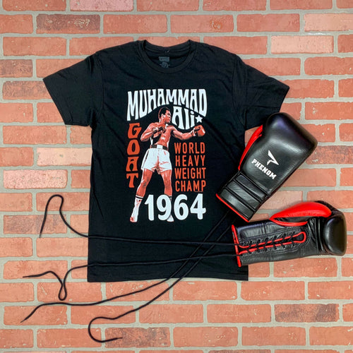 MUHAMMAD ALI SHIRT 1964 CHAMP BLACK/WHITE/RED