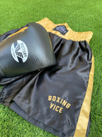 Black and Gold Boxing shorts limited