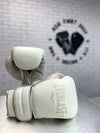 EVERLAST GLOVES POWERLOCK 2 LEATHER HOOK & LOOP BONE WHITE