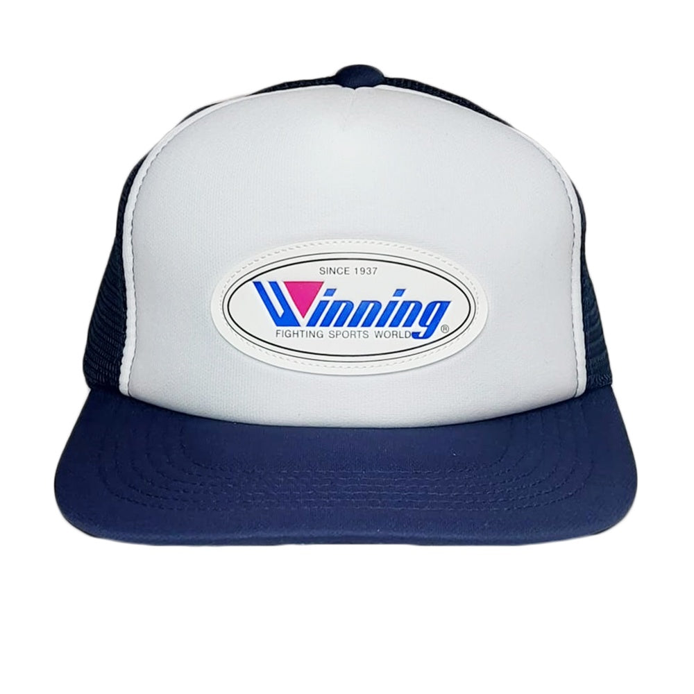 WINNING HAT LOGO TRUCKER CAP NAVY BLUE/WHITE – MSM FIGHT SHOP