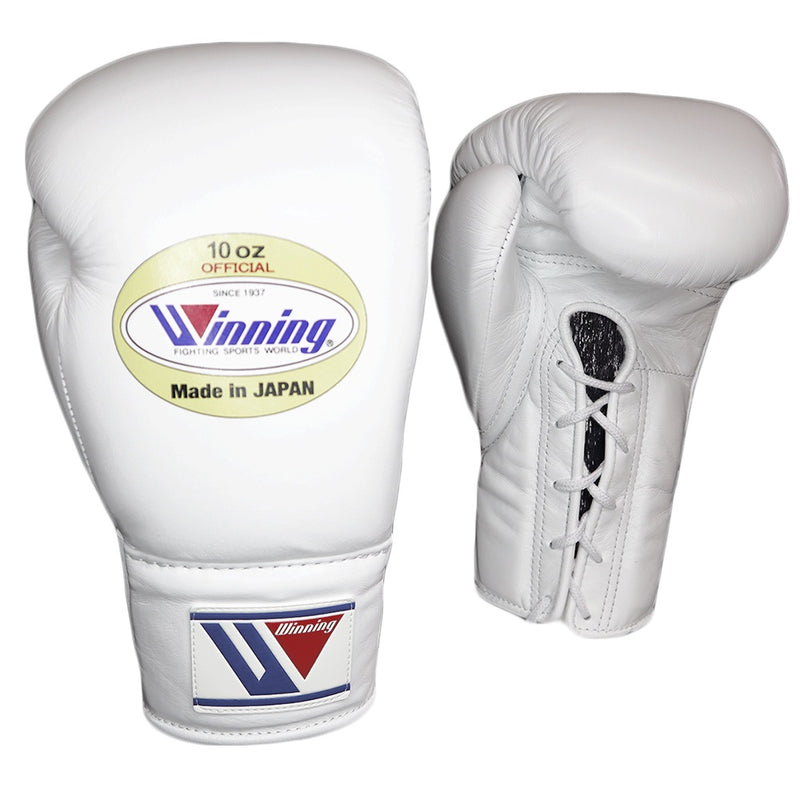 WINNING GLOVES LACE BOXING WHITE