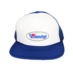 WINNING HAT LOGO TRUCKER CAP BLUE/WHITE