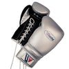 WINNING GLOVES CUSTOM LACE 16OZ SILVER/ BLACK