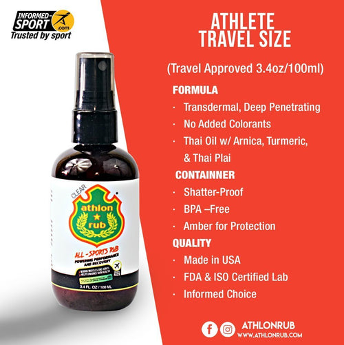 ATHLON RUB THAI OIL ALL SPORT 3.4 OZ - MSM FIGHT SHOPATHLON RUB