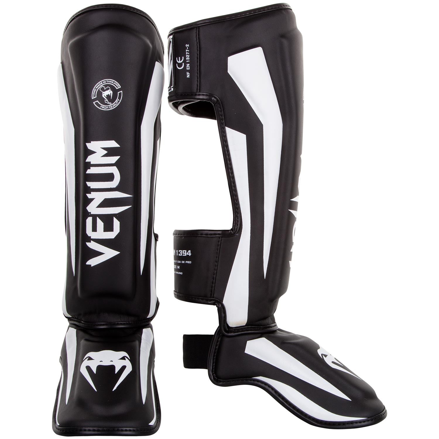 MSM Fight Shop | Venum Elite Standup Shinguards - Black/White