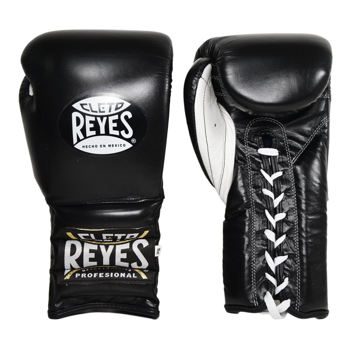  CLETO REYES Safetec Professional Competition Boxing Gloves for  Men and Women, MMA, Kickboxing, Muay Thai, Lace Up, 10 oz, Black : Sports &  Outdoors