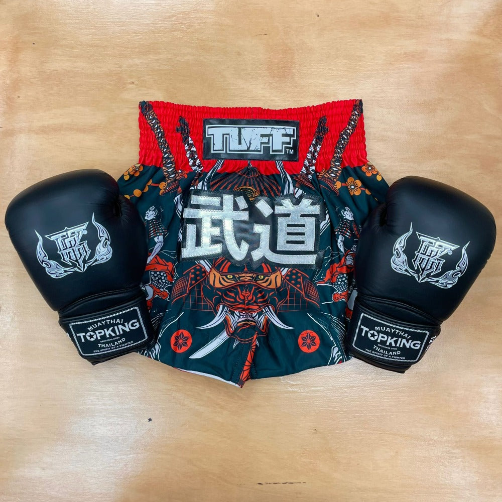 TUFF MUAY THAI SHORTS TORA SAMURAI BLACK/RED – MSM FIGHT SHOP