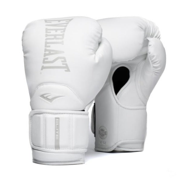 EVERLAST GLOVES BOXING ELITE V2 HOOK AND LOOP WHITE