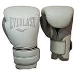 EVERLAST GLOVES POWERLOCK 2 LEATHER HOOK & LOOP BONE WHITE