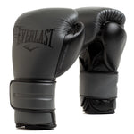 EVERLAST GLOVES POWERLOCK 2 LEATHER HOOK & LOOP GREY / BLACK