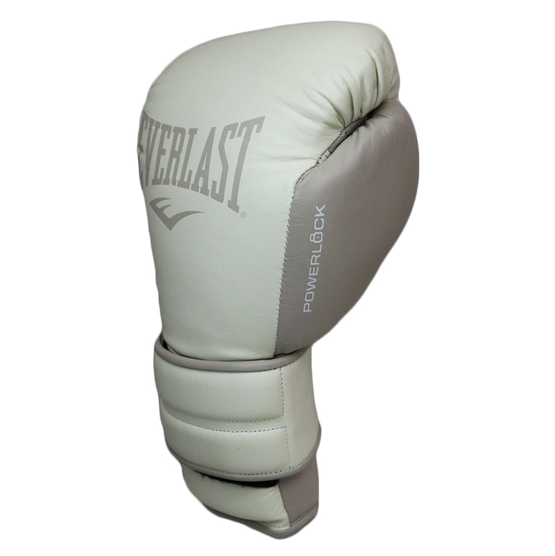 EVERLAST GLOVES POWERLOCK 2 LEATHER HOOK & LOOP BONE WHITE
