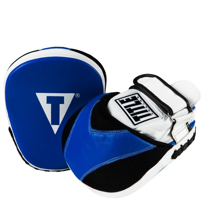 TITLE FOCUS MITTS FLURRY MICRO LEATHER BLUE/WHITE/BLACK – MSM