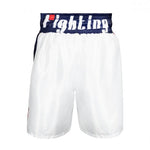 FIGHTING BOXING SHORTS WHITE/BLUE/RED