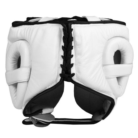 TITLE HEADGEAR LEATHER SPARRING JAPAN STYLE - WHITE – MSM FIGHT SHOP