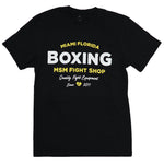 MSM SHIRT MIAMI BOXING BLACK/YELLOW