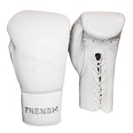 PHENOM BOXING GLOVES ELITE SG210 LACE LEATHER WHITE