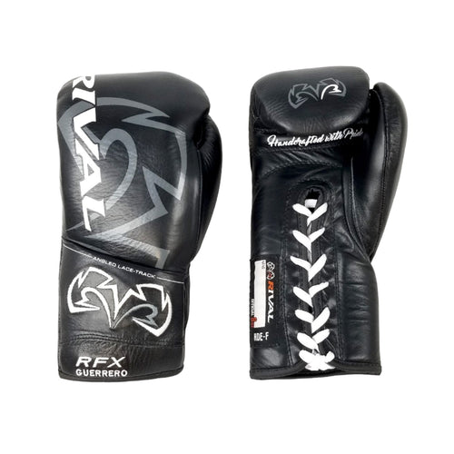RIVAL GLOVES LACE RFX GUERRERO PRO FIGHT SF-F BLACK